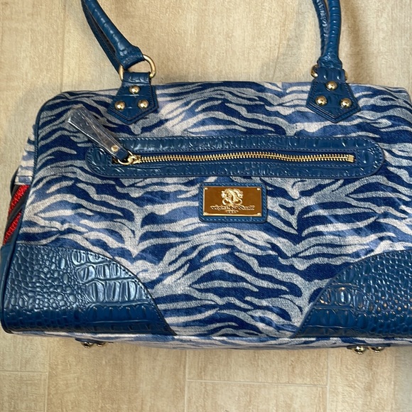 Sharif Denim 1827 Patriotic Bag With Stars & Stripes Sequins & Studs Bag - Picture 6 of 16